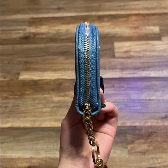 Anne Klein Navy Wallet with Gold Details - Picture 4 of 9